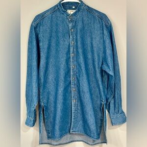 SHIRTWORKS Jean Button Down Tunic Blouse Jacket Size 2
